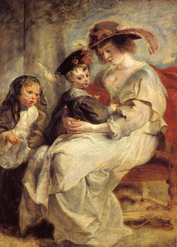 Peter Paul Rubens Helen and her children Norge oil painting art